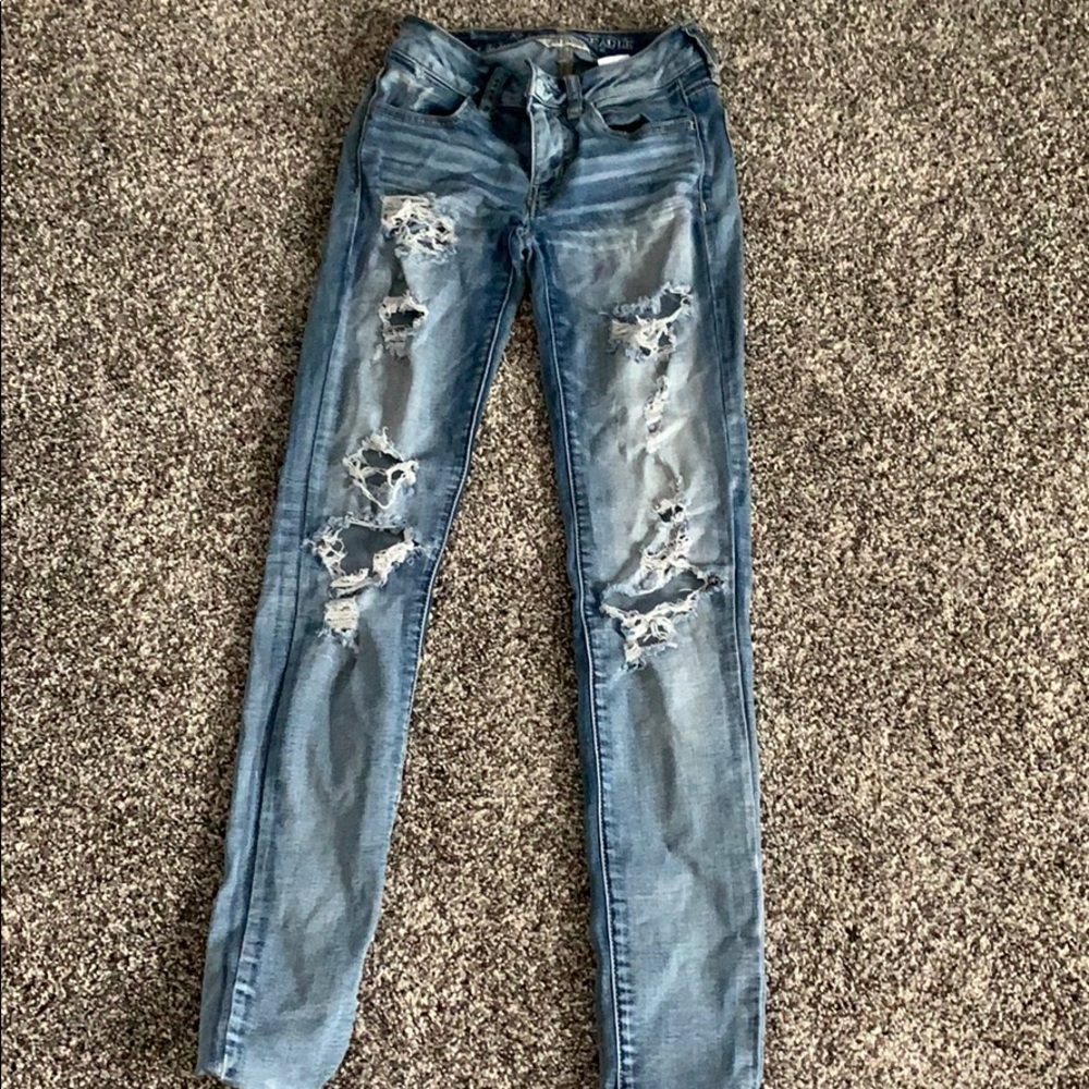 american eagle super stretch skinny jeans